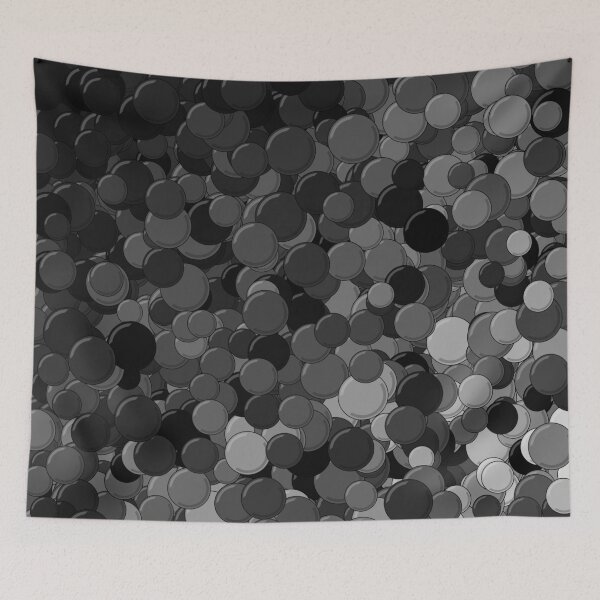 Item preview, Black, White, and Grey Bubbles designed and sold by MathenaArt.
