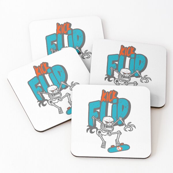 Item preview, Skateboarding Kick Flip Blue. For Gnarly Rippers, No Snakes Allowed! Halloween or Anytime Cool Skater Skeleton. designed and sold by UrTops.
