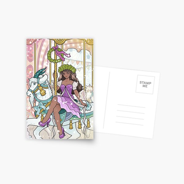 6 of Wands Tarot Postcard
