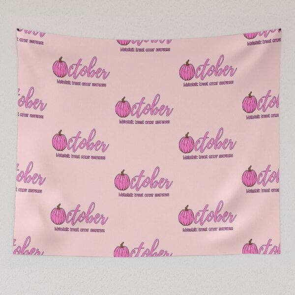 Item preview, Pink pumpkin October, metastatic breast cancer awareness  designed and sold by VondasCreations.