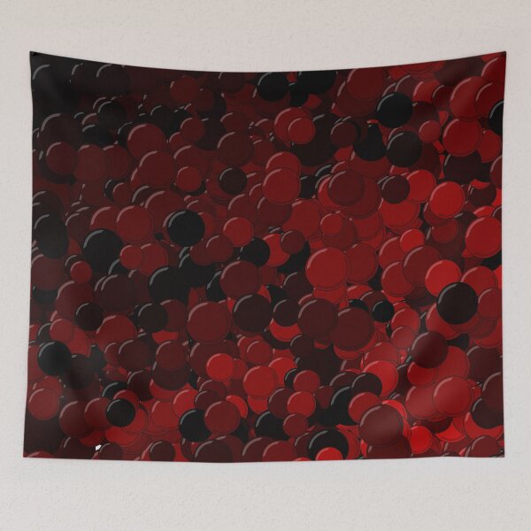 Item preview, Red Bubbles designed and sold by MathenaArt.