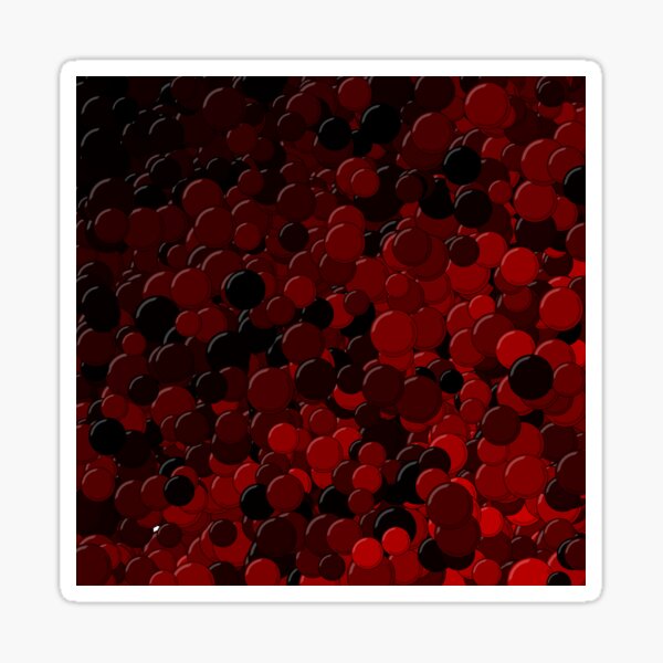 Red Bubbles Sticker