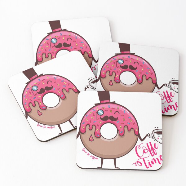 Item preview, hipster Mr. donuts drinking coffee designed and sold by fanslovers.