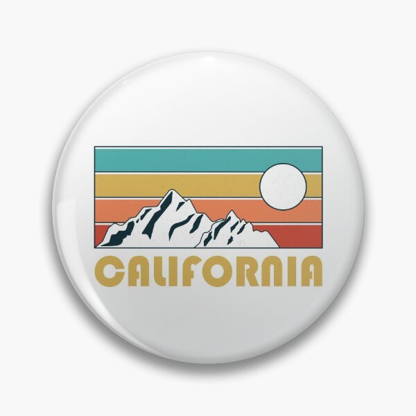 Item preview, California Retro Vintage - California Mountain Souvenir - Gift - Hometown - Hiking - Nature designed and sold by HappyTees Lab.