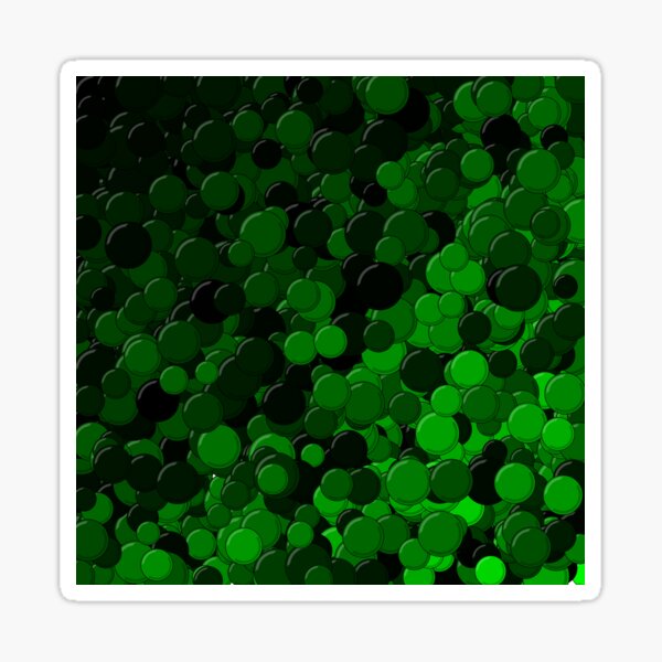 Green Bubbles Sticker