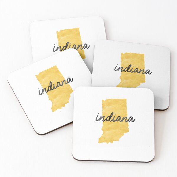 Item preview, Indiana Yellow Summer Travel State designed and sold by sharedipmemes.