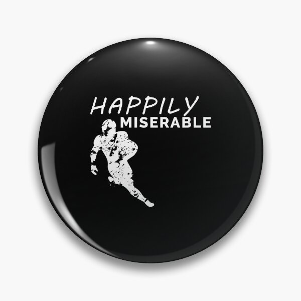 Item preview, HAPPILY MISERABLE SILHOUETTE NEW ENGLAND FOOTBALL designed and sold by TheFirstOne.