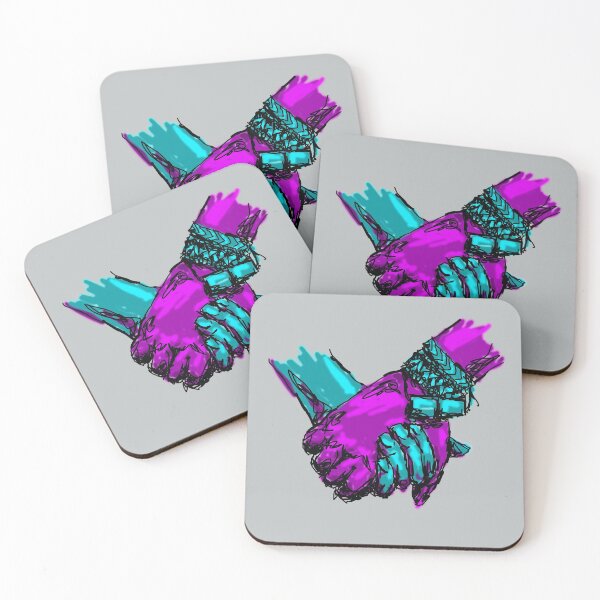 Item preview, holding hands and begleri bracelets  designed and sold by BisonDraw.