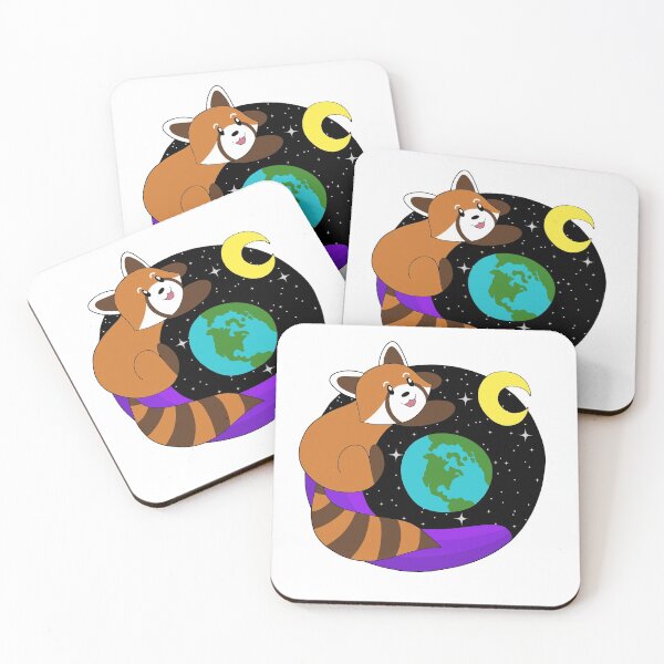 Item preview, Red Panda Orbits Earth designed and sold by palaco210.
