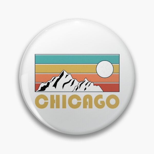 Item preview, Chicago Retro Vintage - Chicago Illinois Mountain Souvenir - Gift - Hometown - Hiking - Nature designed and sold by HappyTees Lab.