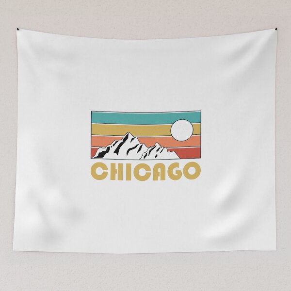 Item preview, Chicago Retro Vintage - Chicago Illinois Mountain Souvenir - Gift - Hometown - Hiking - Nature designed and sold by HappyTees Lab.