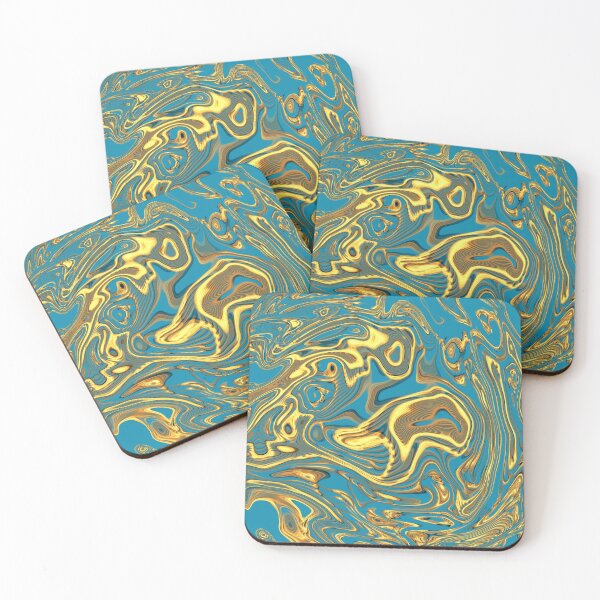Item preview, Gold on blue designed and sold by TallTree.
