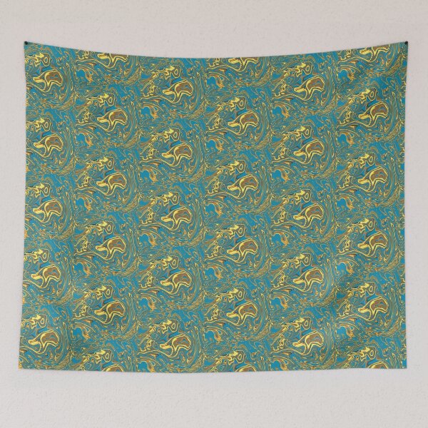 Item preview, Gold on blue designed and sold by TallTree.
