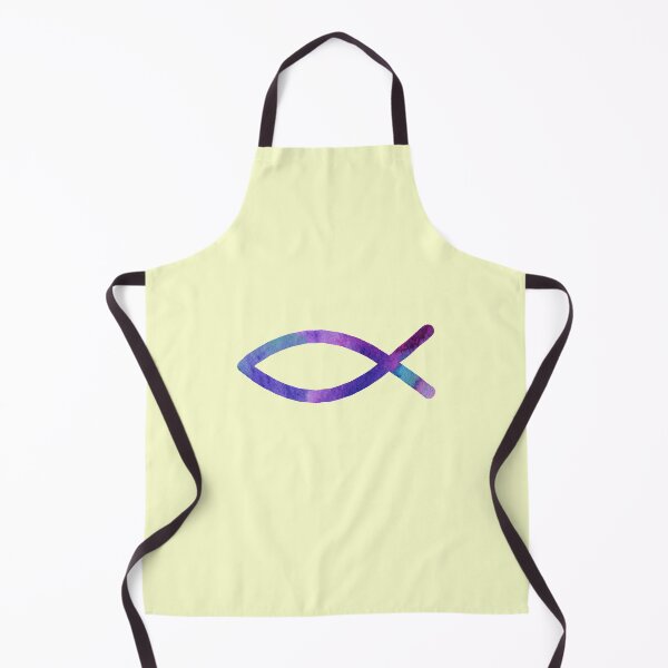 Item preview, Jesus Fish God Christian Purple Watercolor designed and sold by sharedipmemes.