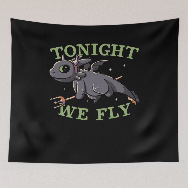 Item preview, Tonight We Fly  - Halloween Dragon Funny Cute Spooky designed and sold by EduEly.