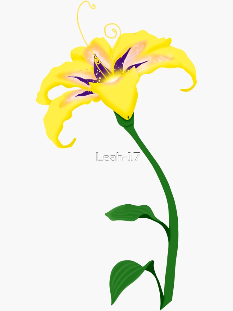 "Flower from Tangled " Sticker for Sale by Leah-17 | Redbubble