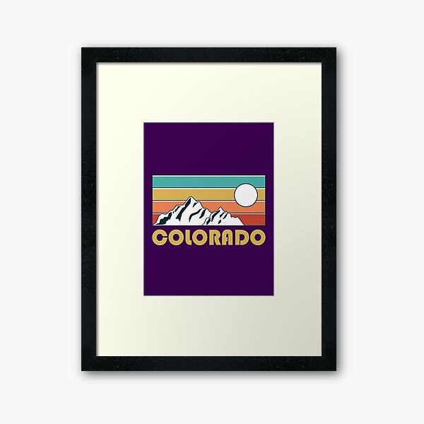 Item preview, Colorado Retro Vintage - Colorado Mountain Souvenir - Gift - Hometown - Hiking - Nature designed and sold by HappyTees Lab.