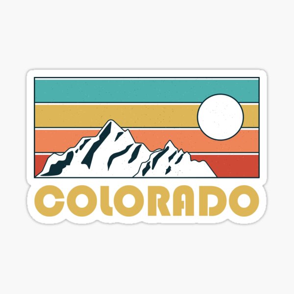 Item preview, Colorado Retro Vintage - Colorado Mountain Souvenir - Gift - Hometown - Hiking - Nature designed and sold by HappyTees Lab.