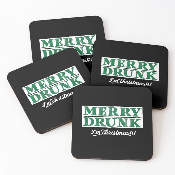 Item preview, Merry Drunk Christmas Funny Saying Gift designed and sold by teeseeds.