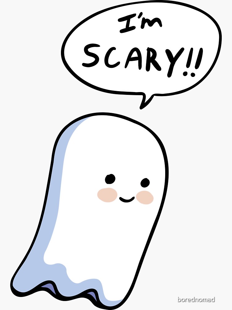 I m scary. Призрак стикер. Гоуст фейс Чиби. Cute Chibi Ghostface gif.