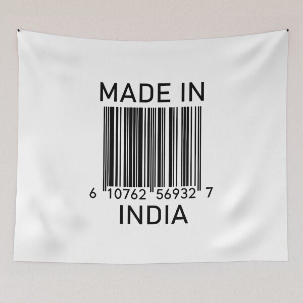 Artikelvorschau, MADE IN INDIA Barcode entworfen und verkauft von RandomStuffShop.