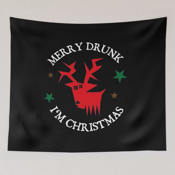 Item preview, Merry Drunk Christmas Funny Saying Gift designed and sold by teeseeds.