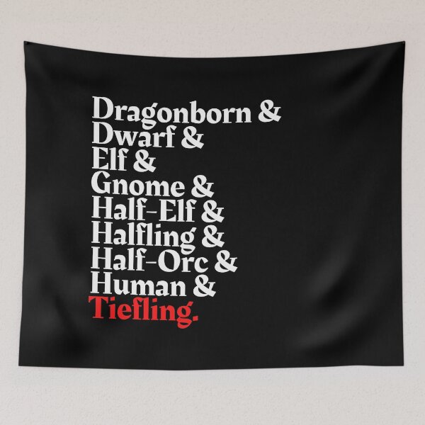 Item preview, I'm The Tiefling! - DnD All Race Print designed and sold by ToplineDesigns.
