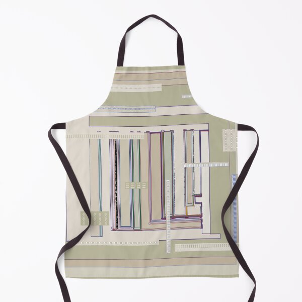 Item preview, Metaphysical Oatmeal Taupe Sage geometric techy graphic design designed and sold by djrunnels.