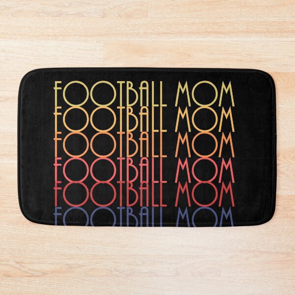 Artikelvorschau, Fußball-Mutter Vintage Sonnenuntergang Retro Farben Grafikdesign entworfen und verkauft von Jennifer Church.