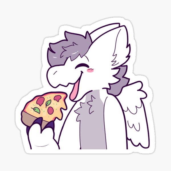 C'est l'heure de la pizza! Sticker