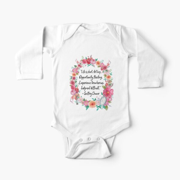 Life is Short Long Sleeve Baby One-Piece