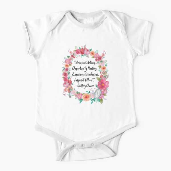 Life is Short Short Sleeve Baby One-Piece