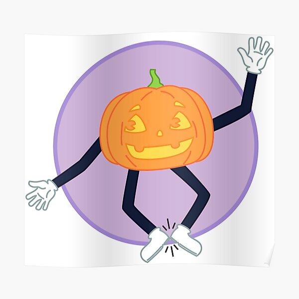Dancing Pumpkin Posters Redbubble - astronaut pumkin roblox