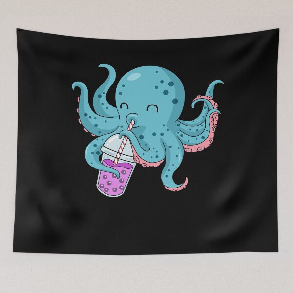 Item preview, Bubble Tea Gift Kids Octopus Boba Tea Bubble Tea designed and sold by DSWShirts.