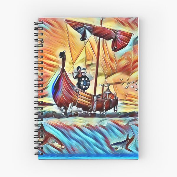 Item preview, viking warrior in a boat designed and sold by PaganGodsOnline.