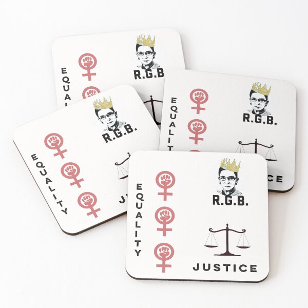 Item preview, Copy of Equality Justice Notorious RBG 1933-2020 Minimalist Symbols RIP designed and sold by Spiritualish.