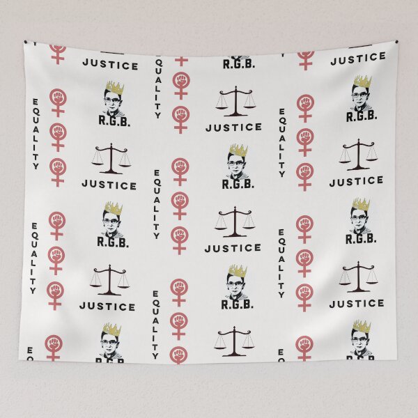 Item preview, Copy of Equality Justice Notorious RBG 1933-2020 Minimalist Symbols RIP designed and sold by Spiritualish.