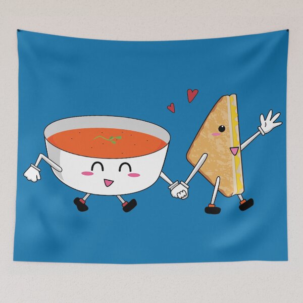 Item preview, Better Together <3 - Tomato Soup & Grilled Cheese designed and sold by ButterflySnow.