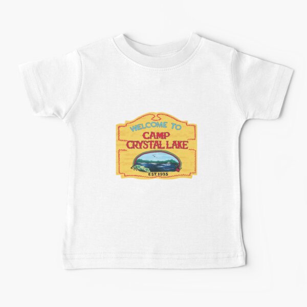 Camp Crystal Lake Funny Horror Movie Fan Humor Joke Baby T-Shirt
