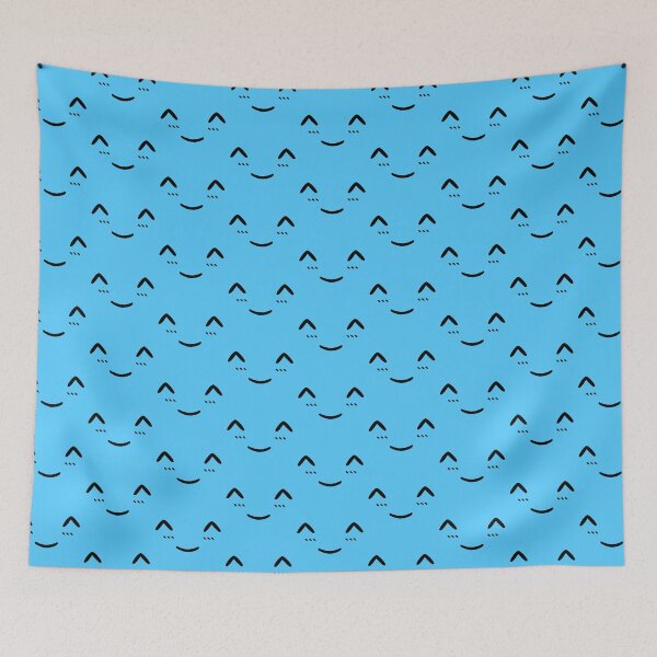 Item preview, BLUSHING EMOJI FACE [BLUE] designed and sold by Suazankate.