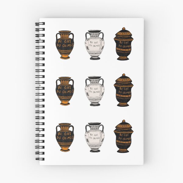 Item preview, Ancient Greek Vases “Be Gay, Do Crimes” Trio designed and sold by CuteClassics.