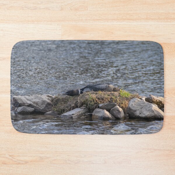 Item preview, Loon On Nest Rock Island designed and sold by ManiacMoose.