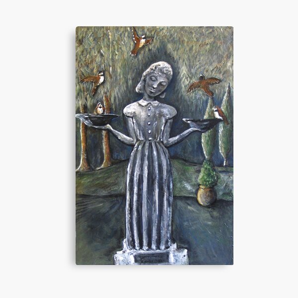 Item preview, LITTLE WENDY STATUE / Garden of Good and Evil / Cemetery Birdfeeder / designed and sold by artenvironments.
