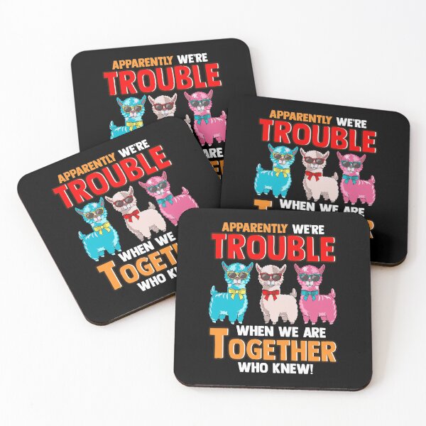 Item preview, Cute Apparently We're Trouble When We Are Together designed and sold by perfectpresents.