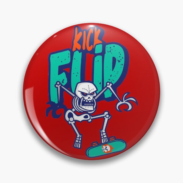 Item preview, Skateboarding Kick Flip Retro Colors. For Gnarly Rippers, No Snakes Allowed! Halloween or Anytime Cool Skater Skeleton. designed and sold by UrTops.