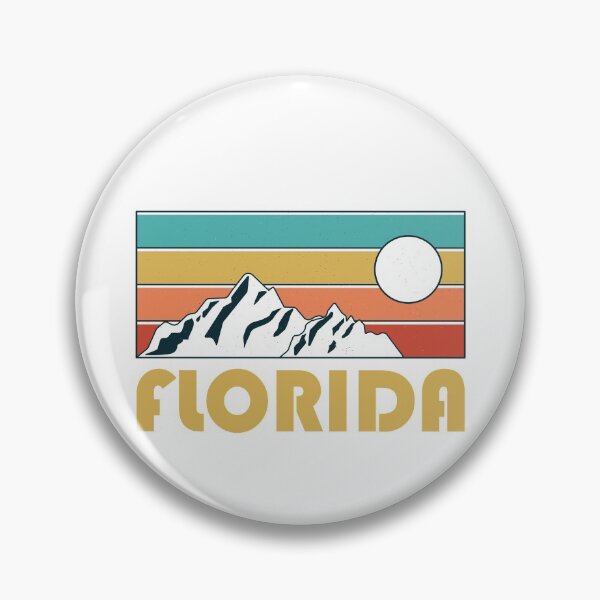 Item preview, Florida Retro Vintage - Florida Mountain Souvenir - Gift - Hometown - Hiking - Nature designed and sold by HappyTees Lab.