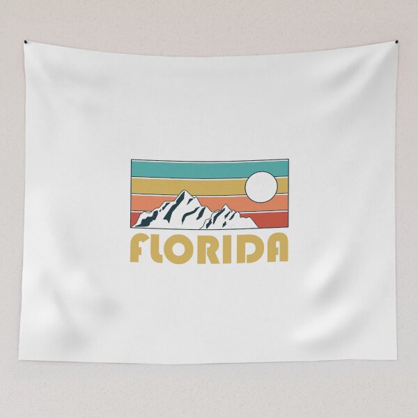 Item preview, Florida Retro Vintage - Florida Mountain Souvenir - Gift - Hometown - Hiking - Nature designed and sold by HappyTees Lab.