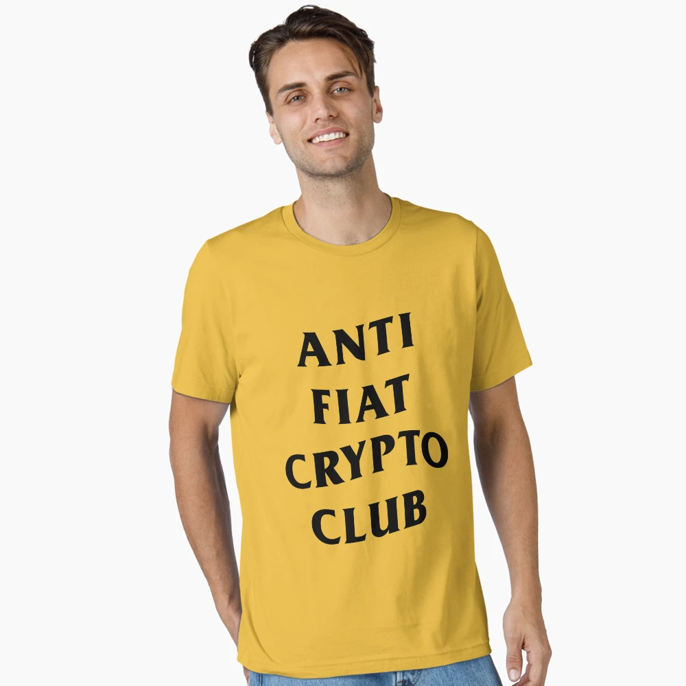 Anti Fiat Crypto Club (White) Essential T-Shirt