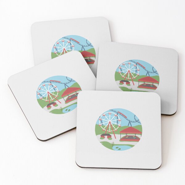 Item preview, Amusement park illustration designed and sold by Toehk.