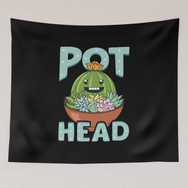 Item preview, Cute & Funny Pot Head Plant Obsessed Gardening Pun designed and sold by perfectpresents.